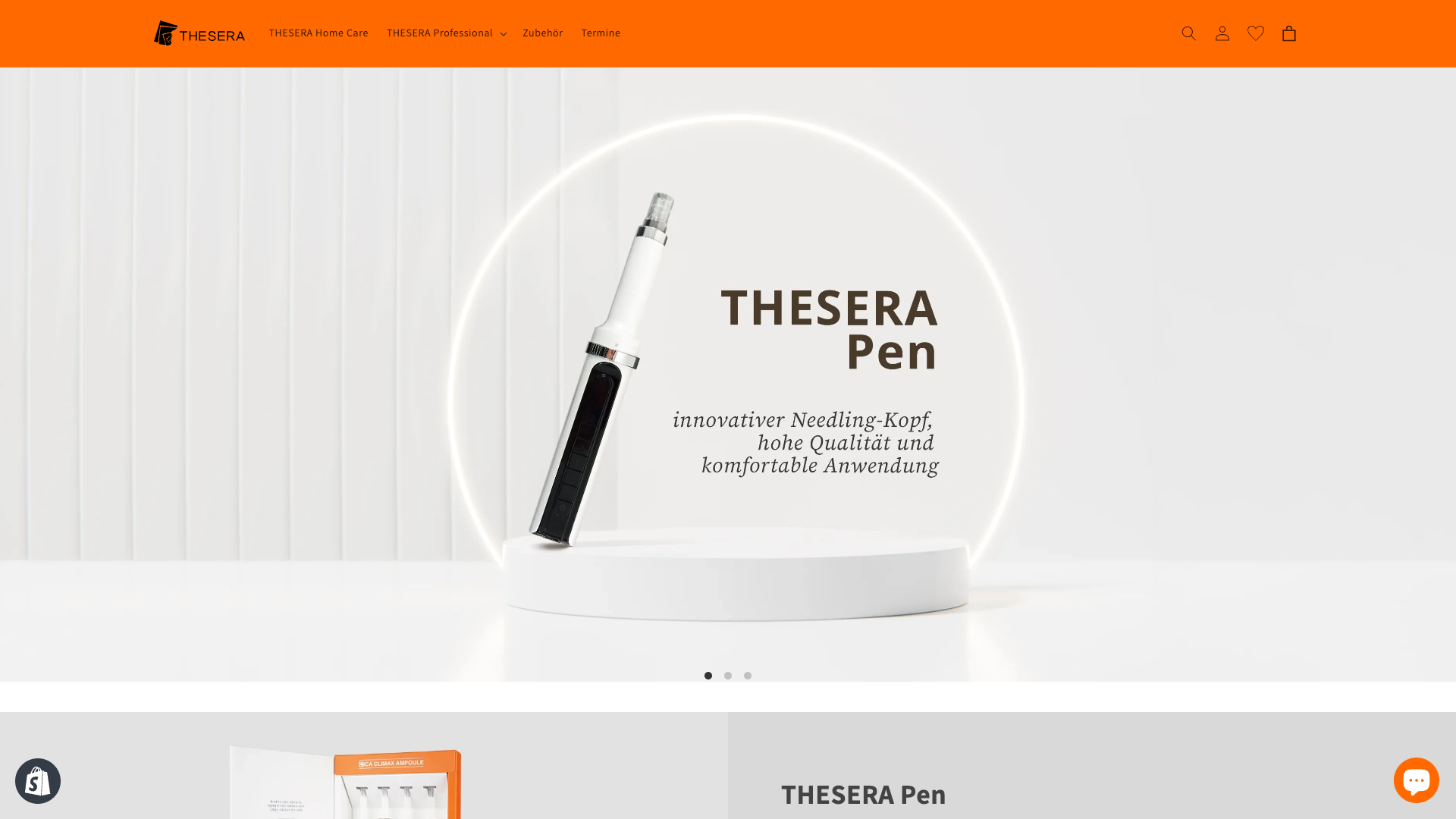 Thesera website thumbnail